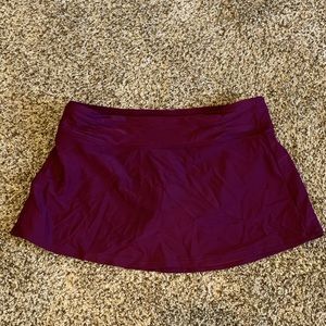 Athleta Shirred Waist Swim Skirt - xs